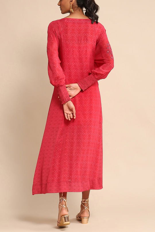 Buy Coral & Multi Colour Rabari Embroidered Gown Online - RI.Ritu Kumar  International Store View